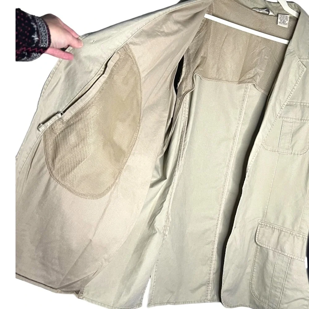 L.L. Bean Vintage Chore Field Utility Elbow Patches Jacket Size 52 Tall